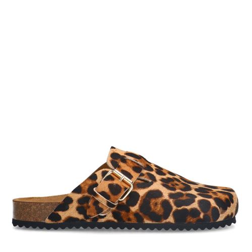 Sabots leopard avec boucle - Sacha - Modalova