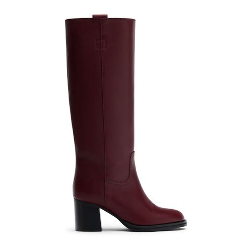 Bottes hautes à talon - bordeaux - Sacha - Modalova