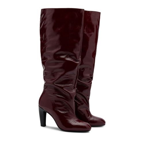 Bottes hautes à talon - bordeaux - Sacha - Modalova