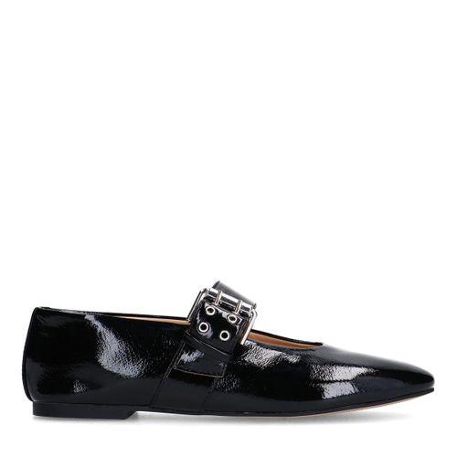 Ballerines vernies avec boucles - noir - Sacha - Modalova