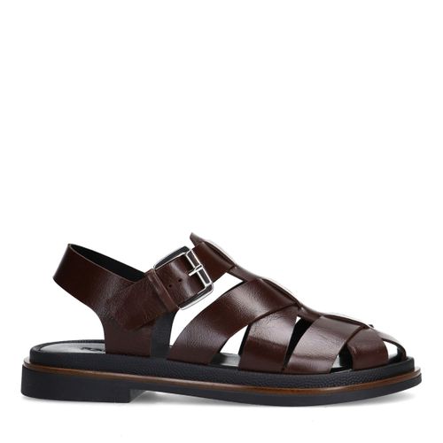 Sandales en cuir - marron foncé - Sacha - Modalova