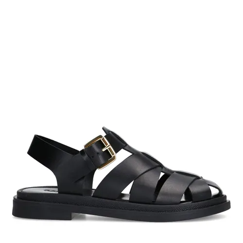 Sandales en cuir - noir - Sacha - Modalova