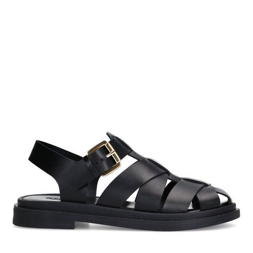 Sandales en cuir - noir - Sacha - Modalova