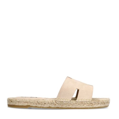 Claquettes en daim - beige - Sacha - Modalova