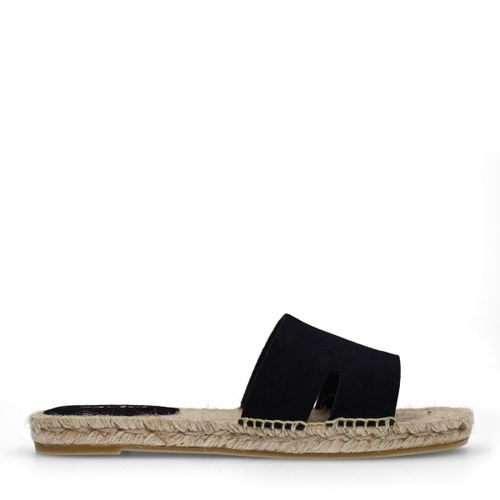 Claquettes en daim - noir - Sacha - Modalova