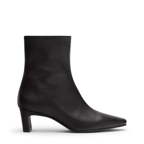 Bottines à talon en cuir - marron foncé - Sacha - Modalova
