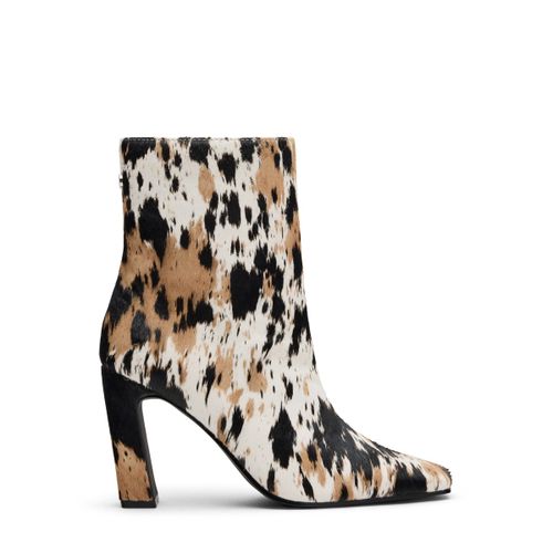 Bottines à talon avec imprimé vache - Sacha - Modalova