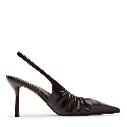 Escarpins slingback avec effet plissé - noir - Sacha - Modalova
