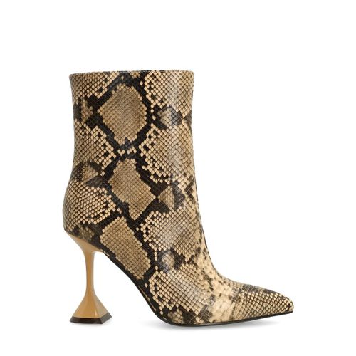 Bottines avec talon entonnoir et imprimé serpent - Sacha - Modalova