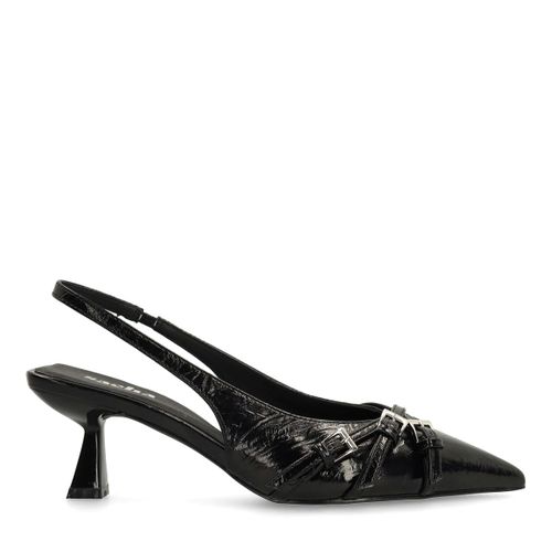 Escarpins slingback avec boucles - noir - Sacha - Modalova
