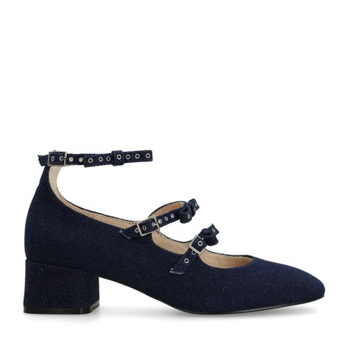 Chaussures Mary Jane en denim - bleu foncé - Sacha - Modalova