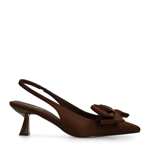 Escarpins slingback avec nœud - marron - Sacha - Modalova