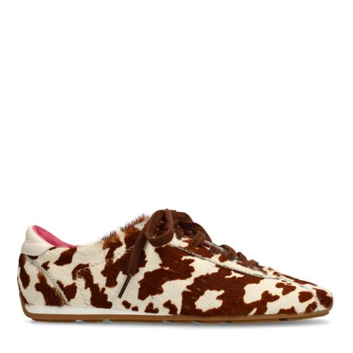 Baskets cow print avec lacets roses - Sacha - Modalova