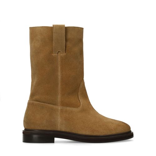 Bottines en daim - beige - Sacha - Modalova