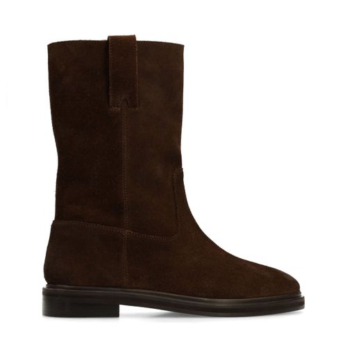 Bottines en daim - marron - Sacha - Modalova