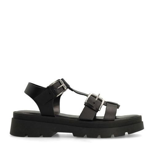 Sandales plateforme avec boucles - noir - Sacha - Modalova