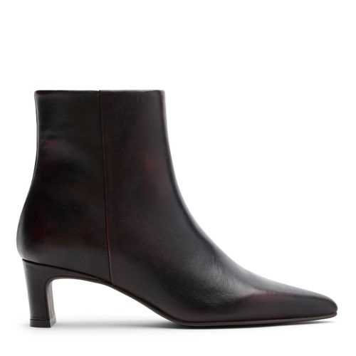 Bottines à talon en cuir - rouge - Sacha - Modalova