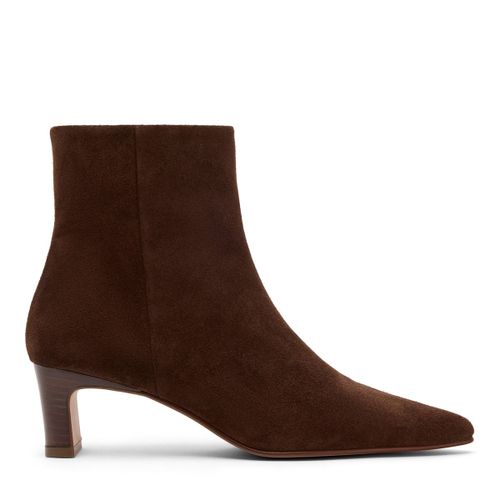 Bottines à talon en daim - marron - Sacha - Modalova