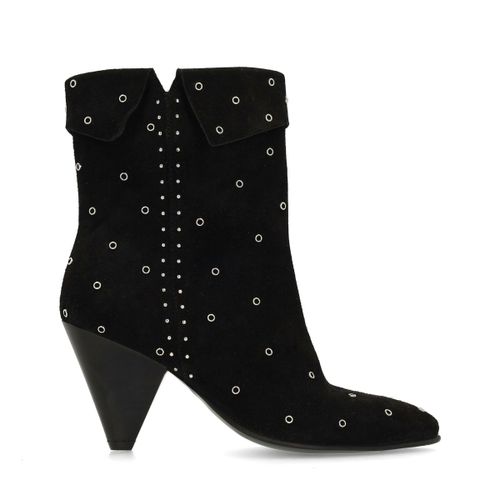 Bottines en daim avec clous - noir - Sacha - Modalova