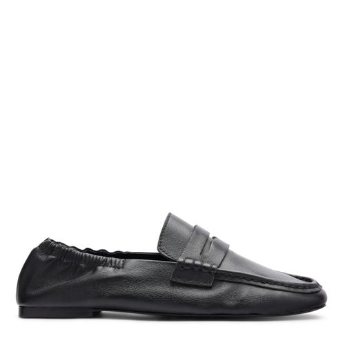 Mocassins en cuir avec effet plissé - noir - Sacha - Modalova