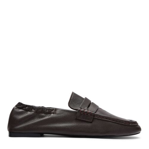 Mocassins en cuir avec effet plissé - marron - Sacha - Modalova