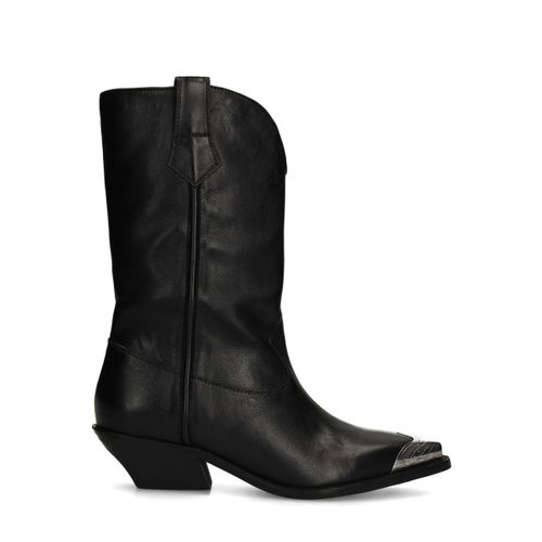 Santiags en cuir - noir - Sacha - Modalova