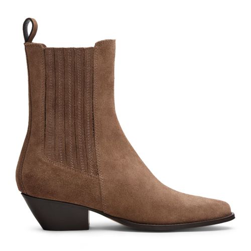 Santiags en daim - marron - Sacha - Modalova
