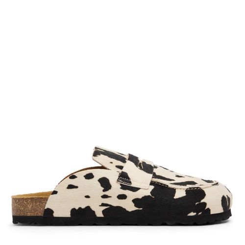 Chaussures à enfiler avec imprimé vache effet poils de poney - Sacha - Modalova