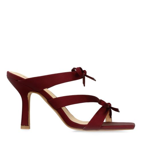 Sandales à talon avec nœuds - rouge - Sacha - Modalova
