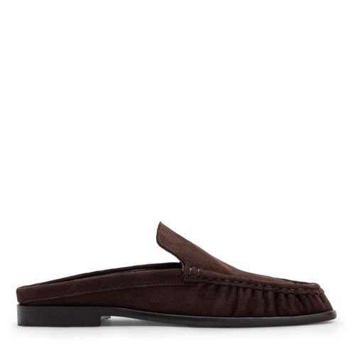 Chaussures à enfiler en daim - marron - Sacha - Modalova