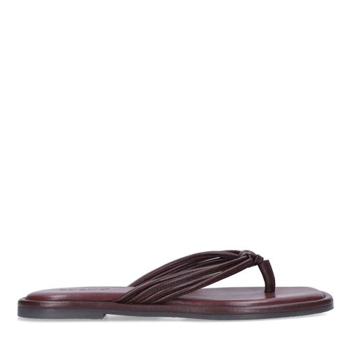 Claquettes en cuir - rouge - Sacha - Modalova