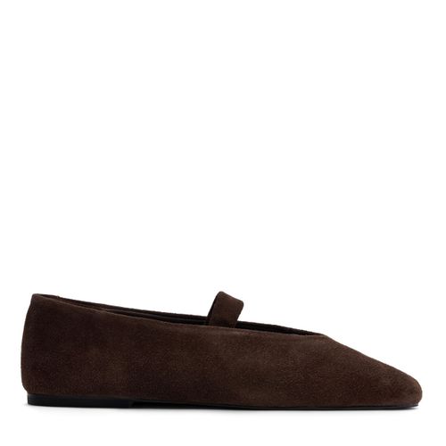 Ballerines en daim - marron foncé - Sacha - Modalova