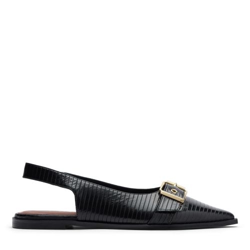 Slingbacks à boucle en cuir - noir - Sacha - Modalova