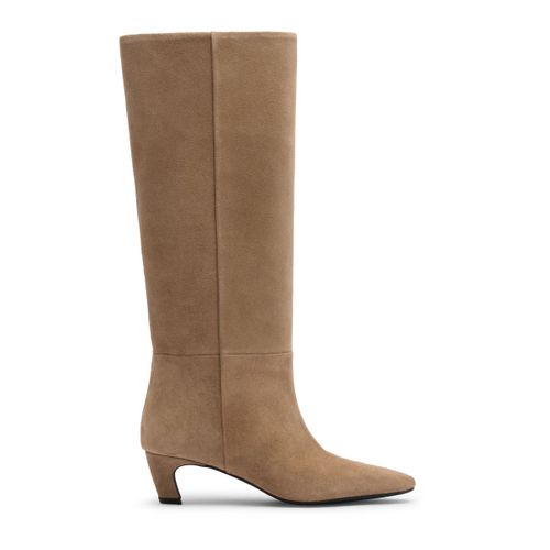Bottes hautes à talon en daim - Sacha - Modalova