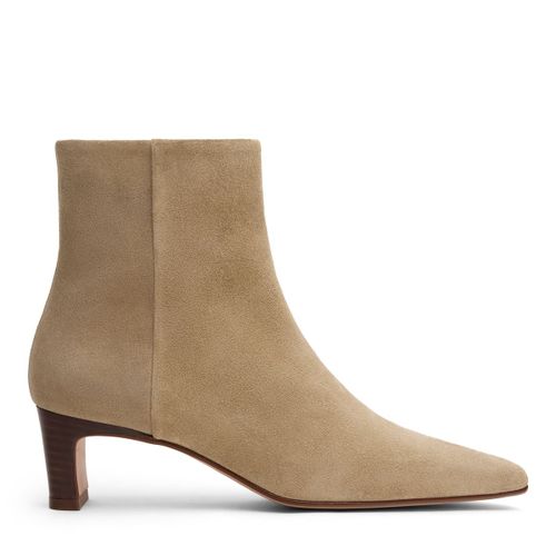 Bottines à talon en daim - beige - Sacha - Modalova