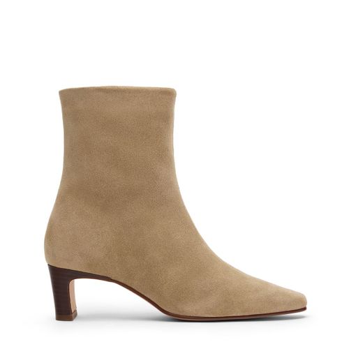 Bottines à talon en daim - beige - Sacha - Modalova