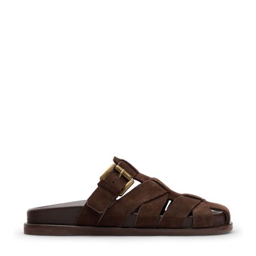Claquettes en daim - marron - Sacha - Modalova