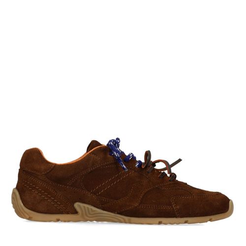 Baskets en daim avec double lacets - marron foncé - Sacha - Modalova