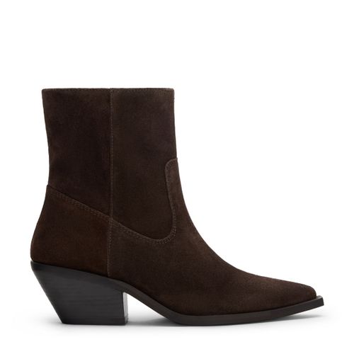 Bottines à talon en daim - marron - Sacha - Modalova