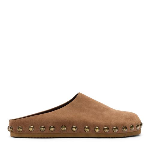 Sabots en daim avec clous - taupe - Sacha - Modalova