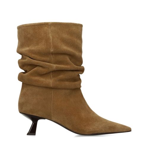 Bottines à talon souples en daim - Sacha - Modalova