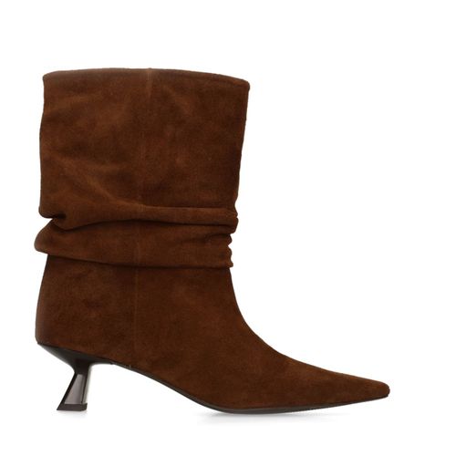 Bottines à talon souples en daim - marron - Sacha - Modalova