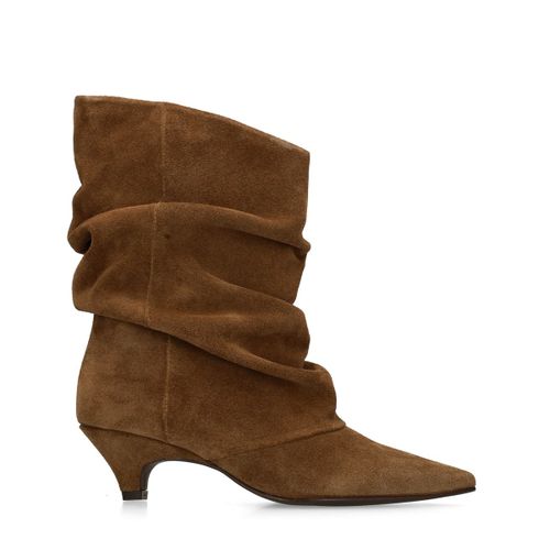 Bottines à talon souples en daim - marron - Sacha - Modalova