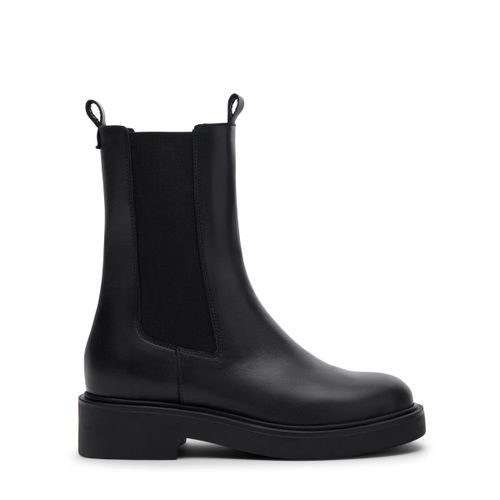 Zwarte leren chelsea boots - Sacha - Modalova