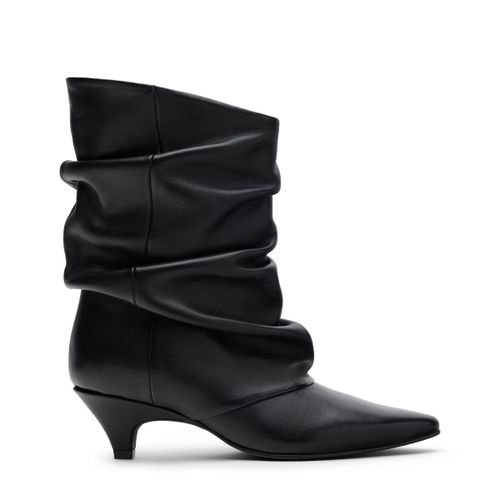 Bottines à talon en cuir - noir - Sacha - Modalova