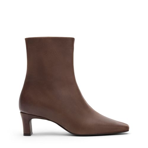 Bottines à talon en cuir - marron - Sacha - Modalova