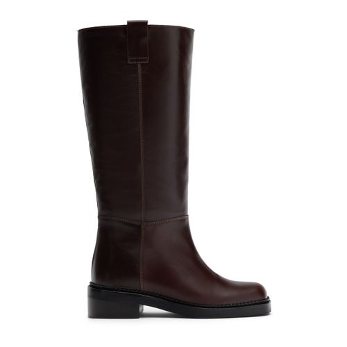 Bottes hautes en cuir - marron - Sacha - Modalova