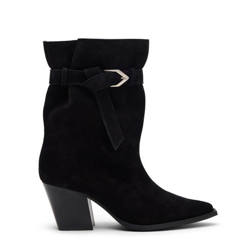 Bottines en daim - noir - Sacha - Modalova