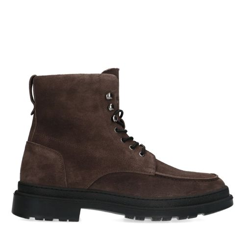 Bottinesà lacets en daim - taupe - Sacha - Modalova