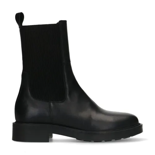 Chelsea boots en cuir - noir - Sacha - Modalova
